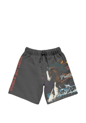 Free Refills graphic-print track shorts - Grey