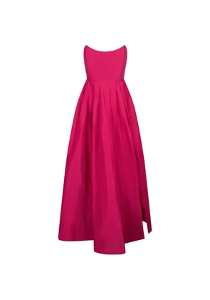 LIU JO bustier slit taffeta midi dress - Pink