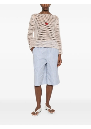 Intrecci open-knit sweater - Neutrals