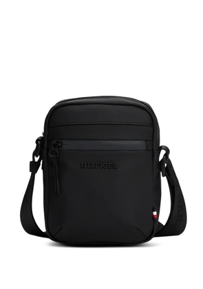 Tommy Hilfiger logo-plaque messenger bag - Black