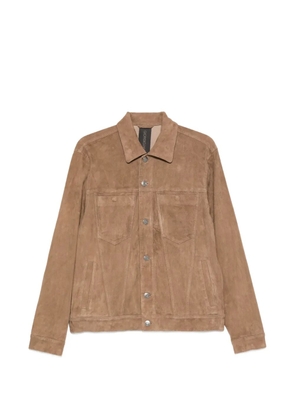 Giorgio Brato button-up leather jacket - Neutrals