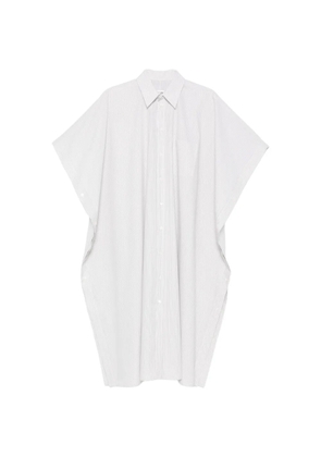 MM6 Maison Margiela striped midi shirt dress - White