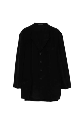 Yohji Yamamoto single-breasted blazer - Black