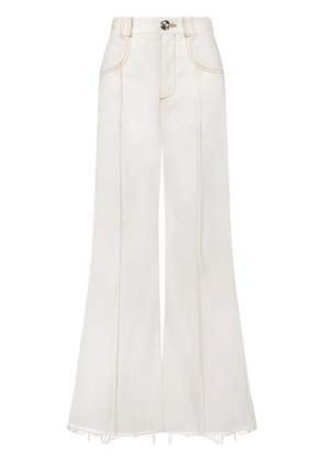 Giambattista Valli cropped wide-leg jeans - White