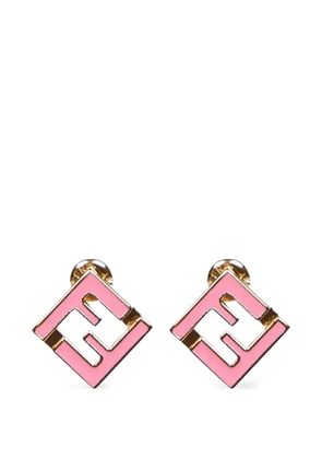 FENDI FF logo earrings - Gold