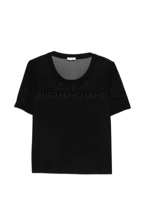 LIU JO logo-detail T-shirt - Black