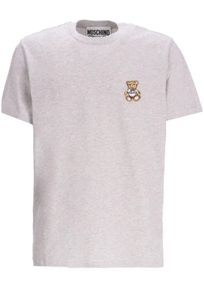 Moschino teddy bear appliqué cotton t-shirt - Grey