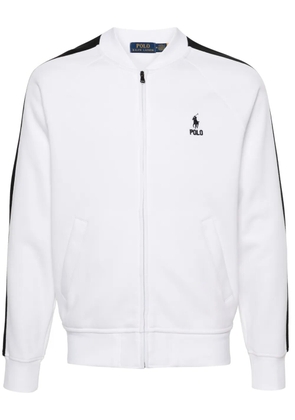 Polo Ralph Lauren Polo-Pony-embroidery zipped sweatshirt - White