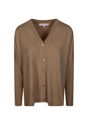 absolut cashmere V-neck button cardigan - Brown
