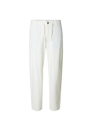 SELECTED loose brody trousers - White
