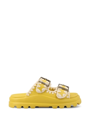 Mou Eva two-buckle sandals - Yellow