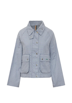 Barbour x Paul Smith gingham-pattern pocket jacket - Blue
