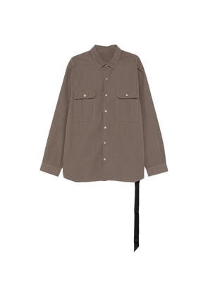 Rick Owens DRKSHDW flap-pocket shirt - Brown