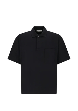 DARKPARK Cole short-sleeve pocket polo shirt - Black