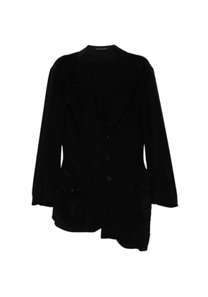 Yohji Yamamoto asymmetric hem jacket - Black