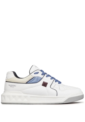 Valentino Garavani One Stud leather sneakers - White