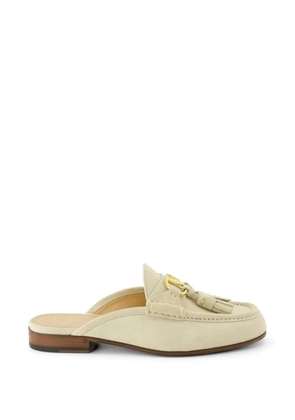 Valentino Garavani tassel logo mules - Neutrals