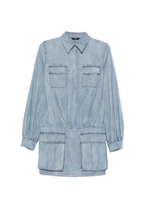 7 For All Mankind pocket mini dress - Blue