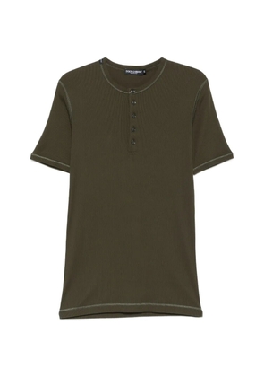 Dolce & Gabbana buttoned T-shirt - Green