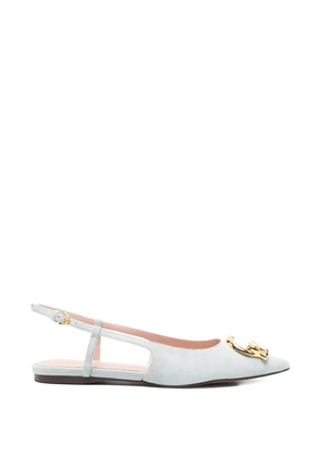 Coccinelle pointed-toe flat pumps - Blue