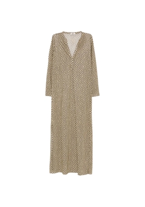 Siyu V-neck maxi dress - Neutrals