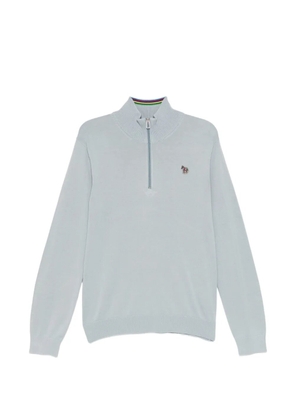 PS Paul Smith zebra-logo cotton sweater - Blue