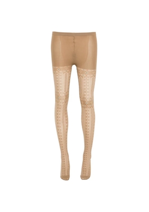 Issey Miyake Pre-Owned 2010s patterned tights - Neutrals