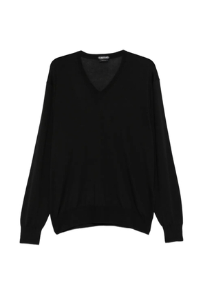 TOM FORD V-neck fine-gauge sweater - Black