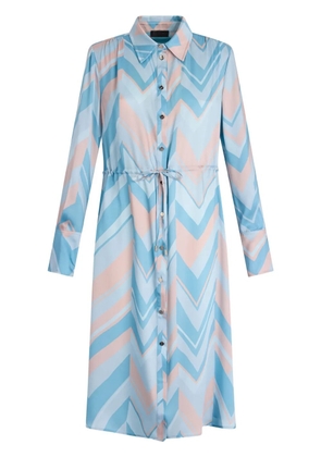 LIU JO printed shirt dress - Blue