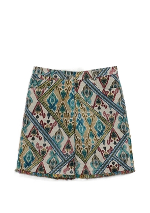 Momoni Pino jacquard patterned shorts - Neutrals