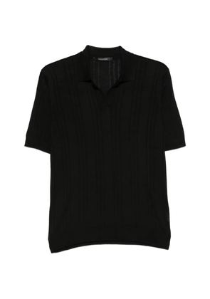 Tagliatore Darnel vertical-stripe T-shirt - Black