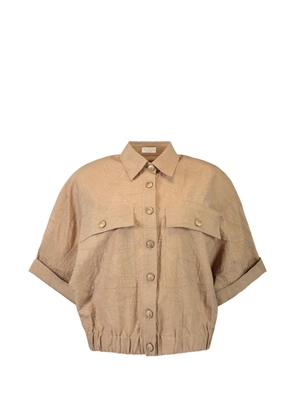 Brunello Cucinelli Sun River chest-pockets shirt - Brown
