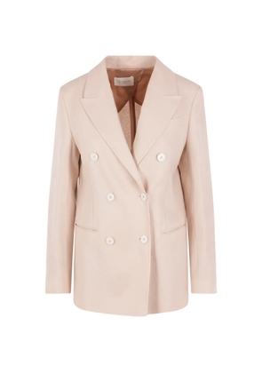 Montedoro double-breasted linen jacket - Neutrals