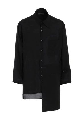 Yohji Yamamoto chest pouch pocket blouse - Black