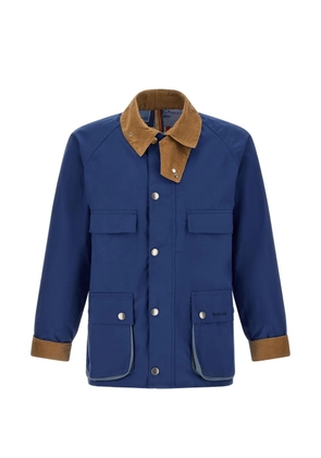 Barbour X Paul Smith corduroy-collar flap-pocket jacket - Blue