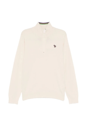 PS Paul Smith zebra-logo cotton sweater - Neutrals
