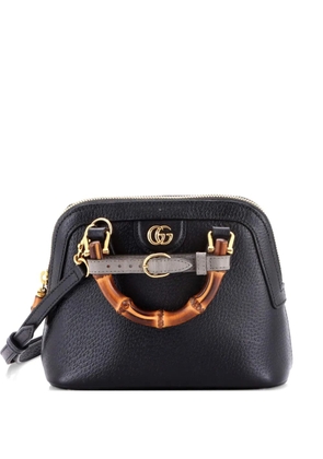 Gucci Pre-Owned Diana NM Bamboo Dome Top Handle Bag Leather Mini crossbody bag - Black