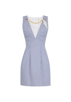Elisabetta Franchi striped chain mini dress - Blue