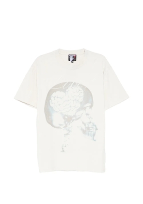 WARMAN skull-print T-shirt - Neutrals