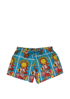 Moschino Pre-Owned printed swim shorts - Blue