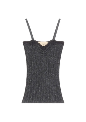 Valentino Garavani Lurex Knit Top - Black