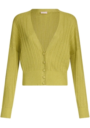 LIU JO lurex cardigan - Green