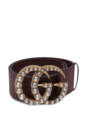 Gucci Pre-Owned GG crystal-embellished belt - Red