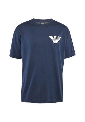 Emporio Armani Pre-Owned logo-appliqué T-shirt - Blue