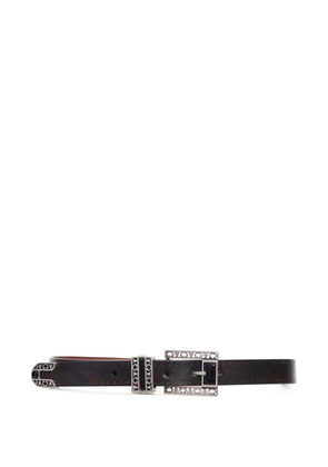 Golden Goose textured buckle belt - Brown
