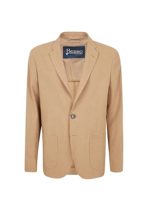Herno linen pocket jacket - Brown