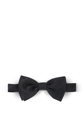 Tagliatore satin bow tie - Black