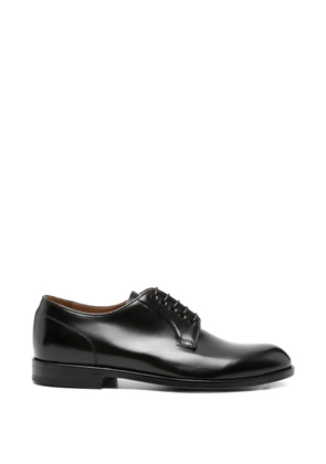 Green George lace-up Derby shoes - Black