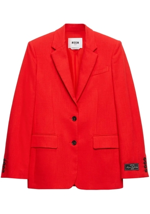 MSGM single-breasted blazer - Red