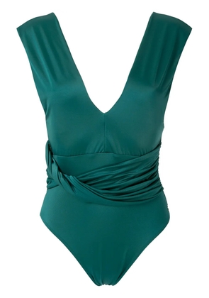 Brigitte Tania draped one-piece - Green